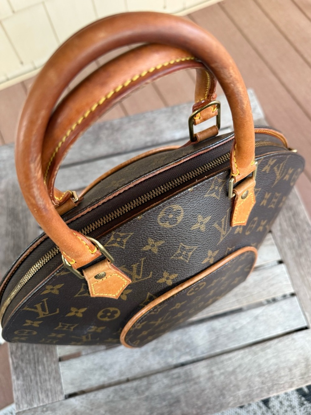 Louis Vuitton Ellipse PM Monogram Canvas Handbag Authentic Clean Interior No Key - Picture 11 of 16